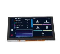 YWBL-WH 5 Inch LVDS 800x480 Capacitive Touch Screen Fit, 5 Point Touch with DSI Interface, Easy Installation, Klipper Support for 3D Printers with OctoPrint Files
