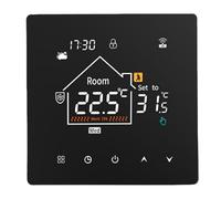 YWBL-WH 7 Day Programmable Thermostat Digital Touchscreen LCD Color Display with Data Memory Function for Home Office Hotel Energy Saving Temperature Controller (Regular Style)