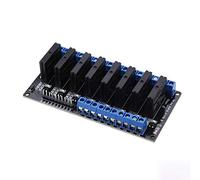 YWBL-WH 8 Channel Solid State Relay Module, Low Level DC to AC Switching Control Board for PCB Projects Through Hole Mount 5V Rated Voltage 2A Normally Open 1 Pack