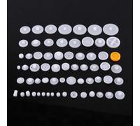 YWBL-WH 80Pcs Plastic Gears Pulley Belt Crown Gear Set Kits for Robot Car Motor Toy, Assorted Model Technology Parts with 10 Types Single Layer Gear 14 Double Layer, STEM (64 kinds kit)