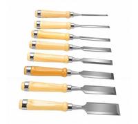 YWBL-WH 8PCS Wood Chisel Set 6-38mm Pre Sharpened Wood Chisels Ready to Use Carving Chisels with 60CRV Steel Blades Handles for Woodworking Professional Carpentry