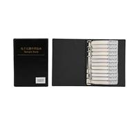YWBL-WH 90 Values Capacitors Range Kit Electronic Components Sample Book for Enthusiasts - Black