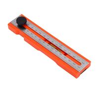YWBL-WH Adjustable Position Marking Protractor Tool Angle Finder with Rotating Knob Multi Angle Foldable Depth Measuring Ruler for Woodworking Craft Projects ABS Material 6.57in