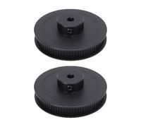 YWBL-WH Aluminum Alloy Bored Single Groove Web Sheaves, 6mm Belt Width, Black, for V-Belt, with Synchronous Wheel, Without Step