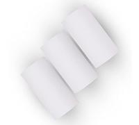 YWBL-WH BPA Free Sticky Thermal Paper Roll, Long Lasting 2 Year Preservation Oil Proof Friction Proof Alcohol, with Strong Adhesive for A6 A8 A9 Thermal Printer, 3 Rolls (Paper)