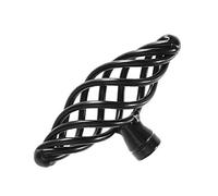 YWBL-WH Cabinet Handles Birdcage Iron Matt Black 96mm 128mm (3101-single | Solid Iron,Stable Mounting,Closet and Armoire Use,Furniture Hardware,96mm and 128mm Spacing,Cabinet Fit