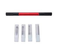 YWBL-WH Chamfering Tool Set, 2mm 3mm 4mm 5mm Spherical Drill Bits 60 90 Degree Conical Drill Bits, with 4 Jaw Chuck and Built in Magnet, for Woodworking Plastic Fabrication