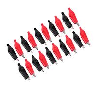 YWBL-WH Clip Set 20pcs, Plated Iron with PVC Sleeve, for Electrical Testing and Circuit Assembly in School Labs