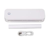 YWBL-WH Compact Thermal Printer, 200dpi Inkless Low Noise Portable Label Printer, for IOS Wins, Paper with 8.5x11in US Letter