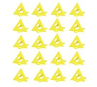 YWBL-WH Cone Support Stand, 20Pcs Painter Pyramid Stands, Door Painting Stand, Plastic Pyramid Riser Set Kit for Canvas Cabinet Door Paint Pouring, Yellow