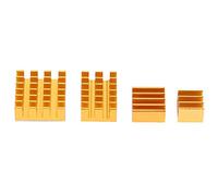 YWBL-WH CPU From the CPU From Aluminum Heating with Glue for 2/3/4 3b+ 4b, Gold Color, 20 Package, Maximizes the Cooling Surface, Reduces the of a Hardware Error, the of the Motherboard/MOS the