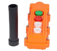YWBL-WH Crane Push Button Switch ABS Cover Hoist Crane Button Switch 500V 5A IP65 Rainproof Handheld Pendant Controller for Cranes Electric Hoists Car Tailgates