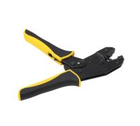 YWBL-WH Crimp Pliers TU-301Q Ratchet Crimping Tool Effortless Flag Type Terminal Crimping Capacity 4.8-6.3mm² 3.0-6.0AWG, Yellow, Jewelry Making Pliers