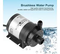 YWBL-WH DC 12V Brushless Water Pump, Engineering Plastic, Low Noise, Ideal for Aquarium and Fountain, 18W, Safe for Small Fish Ponds and Solar Systems