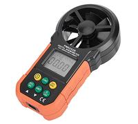 YWBL-WH Digital Anemometer Handheld Wind Speed Meter with USB Data Upload | Measures Wind Speed, Air Volume, Temperature and Humidity, Dew Point, Wet bulb; ABS Body with LCD Backlight, Max/min Hold,