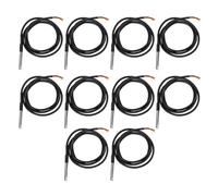 YWBL-WH Digital Temperature Sensor Probe, 10 Pcs Stainless Steel | Epoxide Resin Sealed, -20 to 80C Range, for Refrigerator HVAC Greenhouse, Fit for RPI Shelly, 39.4in Cable