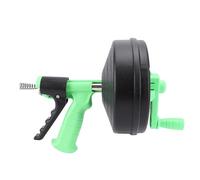 YWBL-WH Drain Auger Plumbing Unblocking Hand Auger Manual Or Powered Hair Drain Clog Remover Tool Toilet Snake Cleaner Tool for Kitchen Bathroom Shower Sink 50-75MM Pipes (10m Spring)