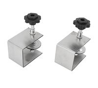 YWBL-WH Drawer Front Installation Fixing Clamp, Adjustable Drawer Front Fixing Clips with Non-Slip Rubber Pad for Woodworking, Angle Clamps