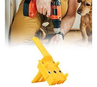 YWBL-WH Drilling Locator Self Centering Doweling Jig, Handheld Plate Punching Tool Kit with 3 Sizes, Easy Calibration, for Woodworking Perforation, Jigs, Made of High-Impact Plastic, (Yellow)