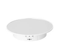 YWBL-WH Electric Rotating Turntable Display Stand Speed Adjustable for Video Photography Props (suede)
