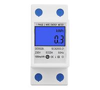 YWBL-WH Energy Meter LCD Backlight Watt Meter with SMT Technology Accurate Measure for Home and Industrial Use AC 5-32A 78.5mm X 36.5mm