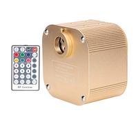 YWBL-WH Fiber Optic Light Engine, 16W Music Rhythm Driver | LED Star Ceiling Driver, 28-Key RF Remote, Effective Heat Dissipation, Twinkle & Music Sync, For Car Home Decor