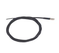 YWBL-WH Fiber Optic Sensor ABS Metal Optical Fiber Probe 0 to 3600mm M4 Thread 2m Cable 1mm Optical Axis for Automation Equipment Position Detection and Industrial Sensing