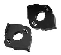 YWBL-WH Fillet Quick Locator Aluminum Alloy Round Corner Radius Template R15 R20 R25 R30 for Wood Board Positioning and Rounding for Woodworkers Router Table Use