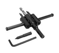 YWBL-WH Flexible Perforated Cutter Saw, Alloy Steel, Multi-Purpose Tool for Wood and Plastic, Adjustable Diameter From 30 to 300mm for Enthusiasts (30-120mm)