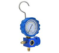 YWBL-WH G1/4 Manifold Air Condition Manifold, Low Pressure A/C Refrigeration Tool with Visual Mirror for R22/R410A/R134A/R407C, HVAC Technicians