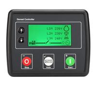 YWBL-WH Generator Controller Auto Mains Failure Control Module, Self Starting LCD Controller for Renewable Energy, with Humanized Design for Practical Tool
