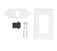 YWBL-WH HDMI Wall Plate High Definition Multimedia Interface Wall Plate Insert Outlet Panel Mount Cable Pass Through Insert