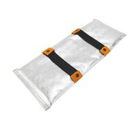 YWBL-WH Heat Resistant, Aluminum Coated Welding Hand Pad with Two Layers PU Leather for Extreme Heat Protection, for Metal Smelting, Cutting and Industrial Boiler Operations