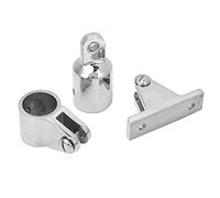 YWBL-WH Hinge Mount, 316 Stainless Steel Bimini Top Fitting, Erosion Proof Boat Cover Hardware Set, 60 X 17 X 36mm for Sea Boats and Caravans