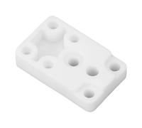 YWBL-WH Hotend Heating Component Base, Ceramic Zirconia Replacement Mounting Plate with Thermal Insulation Block, for A1, A1 Mini, H2D 3D Printer
