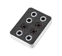 YWBL-WH Hybrid Ball Bearing 16pcs Ceramic Bearings Set for Inline Roller Skates High Speed 608 Bearings with Zirconia Ceramic Balls 8mm Inner Diameter 22mm Outer Diameter