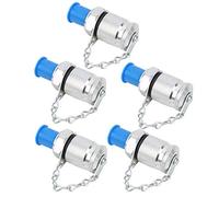 YWBL-WH Hydraulic Test Adapter Set 5Pcs Pressure Measuring Connectors Test Coupling Point with PT PPT Thread for Hydraulic System Testing (M12*1.5)