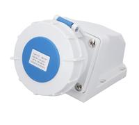 YWBL-WH Industrial Connector Socket 32A IP67 Surface Mounted | 2P+E Configuration, 220- Rated Voltage, ABS Housing, Secure Connection for Industrial Power Supply, Wall Mount Installation