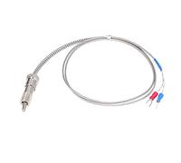 YWBL-WH K Type Thermocouple Silicon Compression Spring Temperature Sensor Probe 32.8in Threaded 32 to 752F for Display Instruments Recording Regulators 1m Replacement