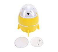 YWBL-WH Kids Badge Maker Kit with Plastic Press Machine for 30 Sets Pin