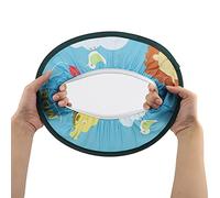 YWBL-WH Kids Shower Cap, Comfortable Bathing Hat, Cartoon Pattern, Prevent Water Entering Eyes and Ears, Practical Uses for Bathing, Shampooing, Sunshade, Hair Cutting, Soft Elastic Band (blue lion