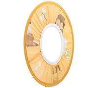 YWBL-WH Kids Shower Cap, Comfortable Bathing Hat, Cartoon Pattern, Prevent Water Entering Eyes and Ears, Practical Uses for Bathing, Shampooing, Sunshade, Hair Cutting, Soft Elastic Band (Yellow