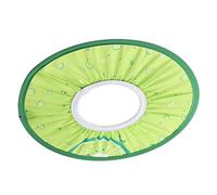 YWBL-WH Kids Shower Cap, Comfortable Bathing Hat, Cartoon Pattern, Prevent Water Entering Eyes and Ears, Practical Uses for Bathing, Shampooing, Sunshade, Hair Cutting, Soft Elastic Band (Green)