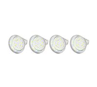 YWBL-WH LED Light Bulb, 4PCS AC10-30V 2W 12LED MR11 Light Bulb Double Pin Base Landscape Spot Light Bulb for Living Room, Motion Detectors (Cold White)