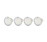 YWBL-WH LED Light Bulb, 4PCS AC10-30V 2W 12LED MR11 Light Bulb Double Pin Base Landscape Spot Light Bulb for Living Room, Motion Detectors (Warm White)