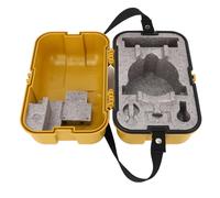 YWBL-WH Leveling Instrument Box/Cover, PP Plastic Storage Box with Single Lock for Surveying Equipment, Ample Space for Total Station Level Theodolite, Portable Yellow Box/Cover for Fieldwork