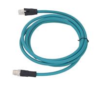 YWBL-WH M12 to RJ45 Cable, 2m Industrial Ethernet Cable with M12 X Code Connector, for Routers Computers Switches Industrial Cameras PLC Servo Motors