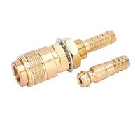 YWBL-WH M8 Brass Water Cooled Adapter, Quick Connector for MIG Welding Torch with High Durability and Compatibility (Yellow)