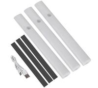 YWBL-WH Magnetic LED Bedside Night Light, Rechargeable Motion Sensor Cabinet Lamp for Closet and Bedroom Use (3pcs)