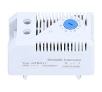 YWBL-WH Mechanical Thermostat, Bimetallic Temperature Controller | DIN Rail Mount, 35mm Rail Compatible, ABS Housing, UL94 V-0 Rated, 250VAC 10A Switch Capacity, Normally Open Control